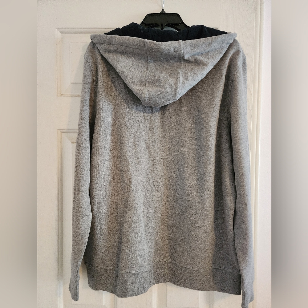 Nautica Gray Zip-Up Sweater Soft Casual Design - Picture 2 of 9